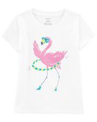 Toddler Flamingo Hula Hoop Graphic Tee, image 1 of 3 slides