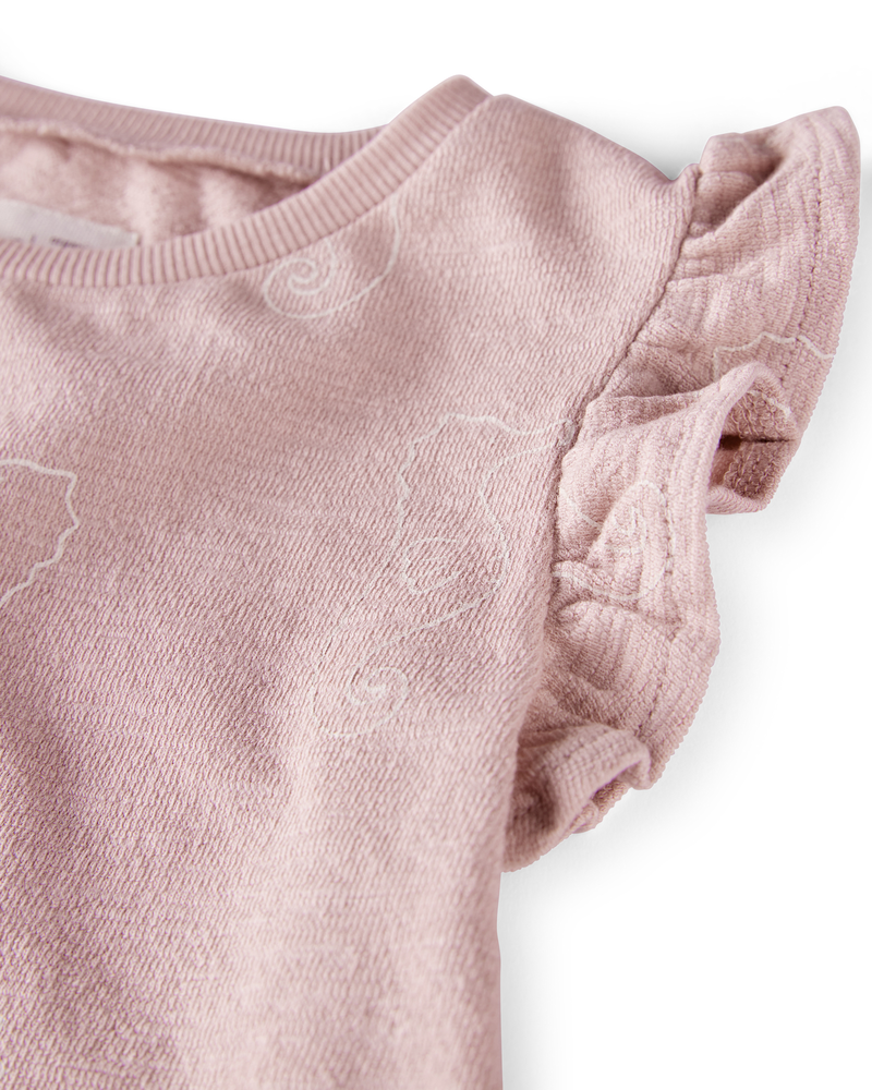 Toddler 2-Piece Seahorse-Print Set Made with Organic Cotton, image 3 of 4 slides