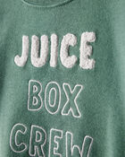 Baby Boy DayDream Fleece Juice Box Crew Long-Sleeve Tee & Pant Set - Green, image 2 of 7 slides