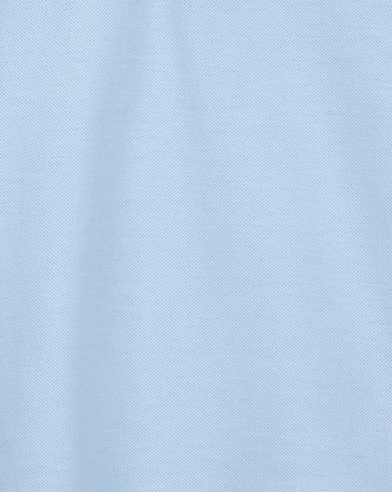 Toddler Boy Pique Uniform Polo Shirt - Blue, 
