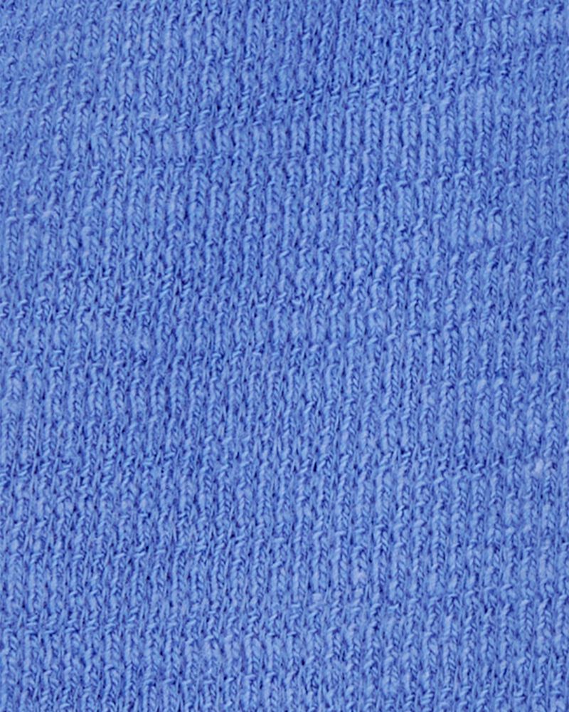 Baby 2-Piece Shark Pocket Tee & Pull-On Slub Jersey Shorts Set - Blue, image 4 of 6 slides