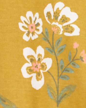 Baby Floral 2-Way Zip Cotton Sleep & Play Pajamas, 