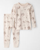 Baby Organic Cotton Pajamas in Turkey Gobbler Print, image 1 of 4 slides