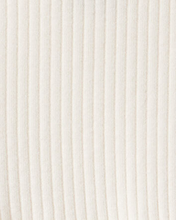 Baby Girl Long-Sleeve Peplum Top - White, 