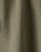 Girls 2-Piece Smiley Face Sweatshirt & Cargo Skirt Set - Green, image 6 of 6 slides