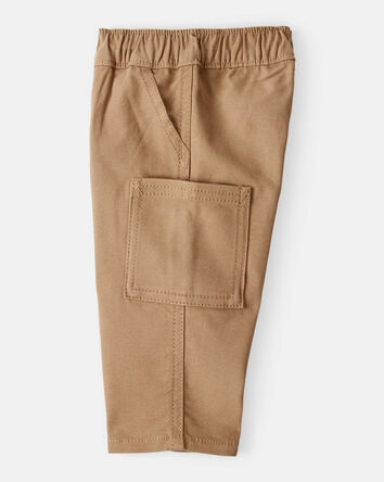 Baby Boy 2-Piece Long-Sleeve Tee & Pant Set - Ivory/Brown, 