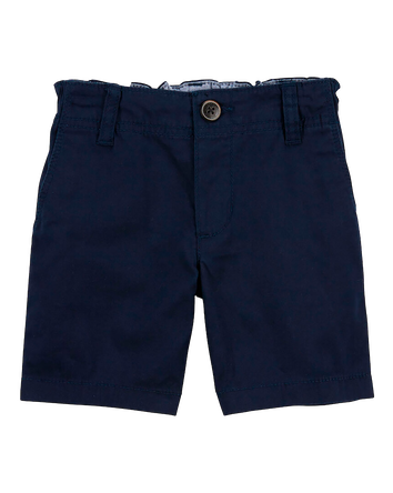 Baby Boy Stretch Chino Shorts - Navy, 