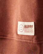 Baby Boy 2-Piece Hooded Tee & Pant Set - Rust, image 2 of 4 slides