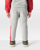 Toddler Boy 2-Piece Pullover Sweatshirt & French Terry Joggers Set - Heather/Red, image 10 of 10 slides