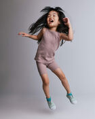 Toddler Girl Brooklyn Bike Shorts - Mauve, image 4 of 6 slides