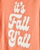 Toddler Girl It's Fall Y'all Short-Sleeve Graphic Tee - Orange, image 2 of 4 slides