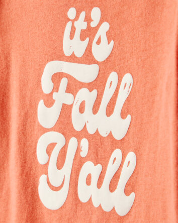 Toddler Girl It's Fall Y'all Short-Sleeve Graphic Tee - Orange, 