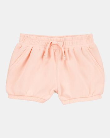 Baby Girl Pull-On French Terry Shorts - Pink, 