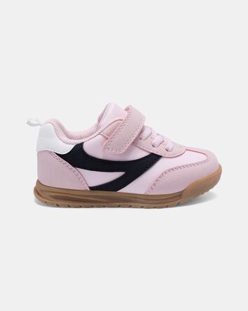 Toddler Girl Striped Casual Sneakers - Pink, 