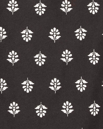 Baby Floral Print Cotton Romper, 