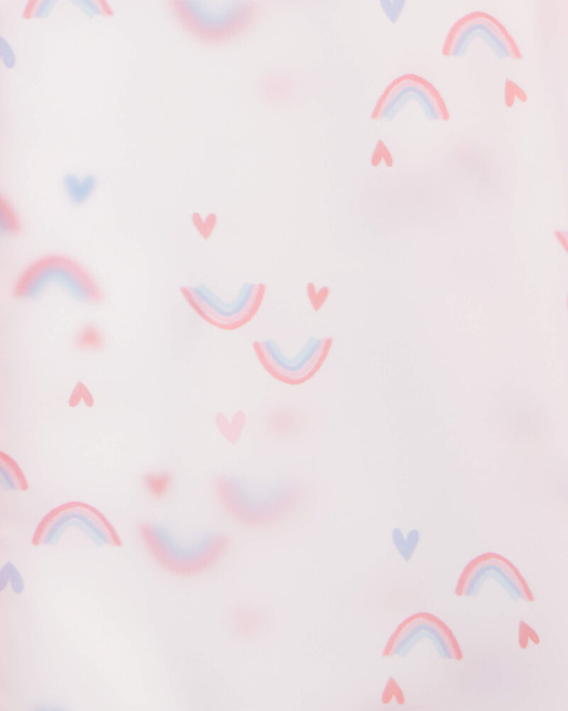 Baby Girl Rainbow Translucent Rain Jacket - Pink, image 2 of 2 slides