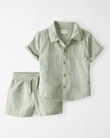 Toddler 2-Piece Organic Cotton Gauze Set, 