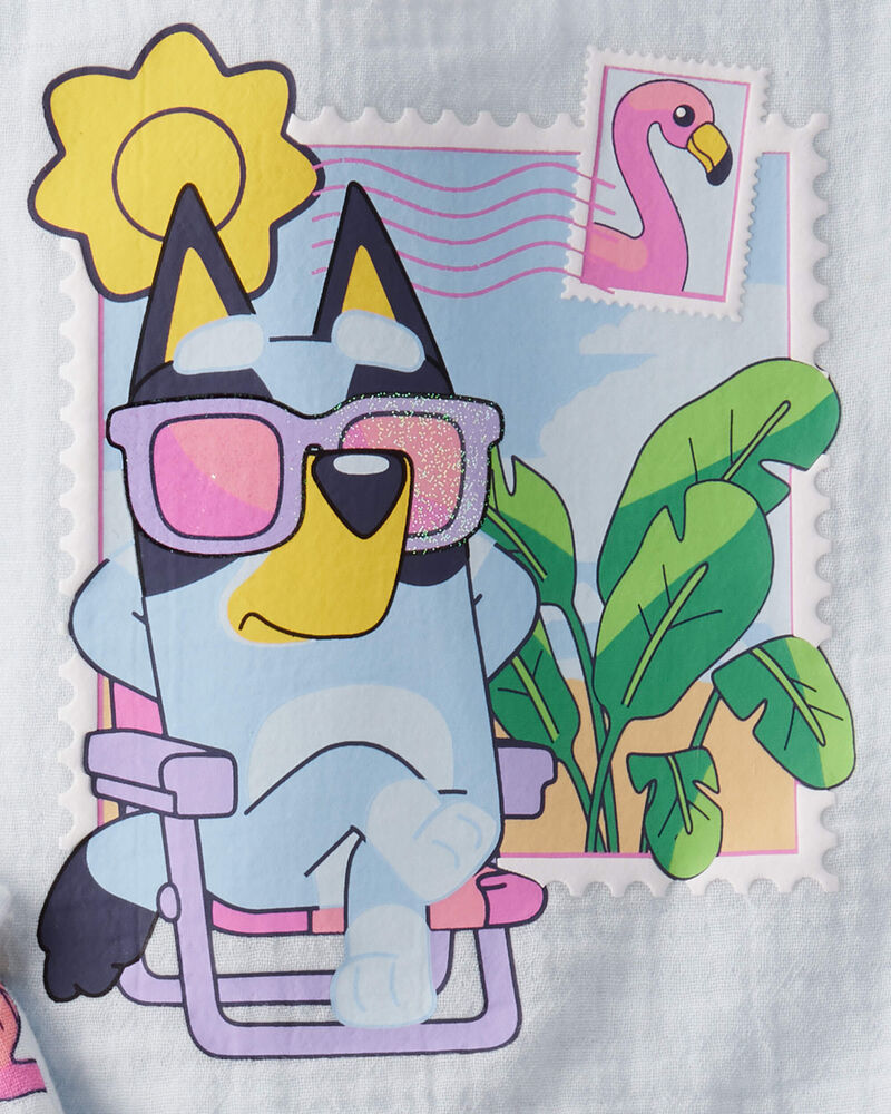 Baby Girl 2-Piece Bluey Tank Top & Short Set, image 3 of 4 slides