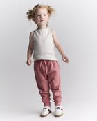 Toddler Girl Ribbed Playtime Tank Top - Cream, image 4 of 6 slides