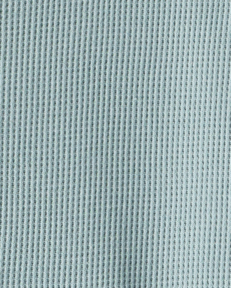 Toddler Boy Waffle Knit Long-Sleeve Tee & Pant Set - Green, image 3 of 4 slides