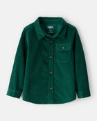 Toddler Boy Corduroy Long-Sleeve Button-Down Shirt - Green, image 1 of 3 slides