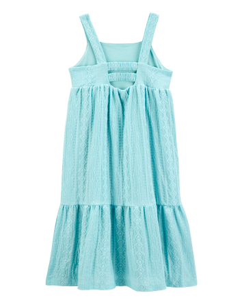 Kid Tiered Textured Midi Dress, 