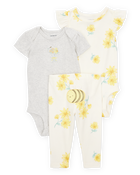 Baby Girl 3-Piece Bee Little Character Set&reg; - Cream/Yellow, image 1 of 4 slides