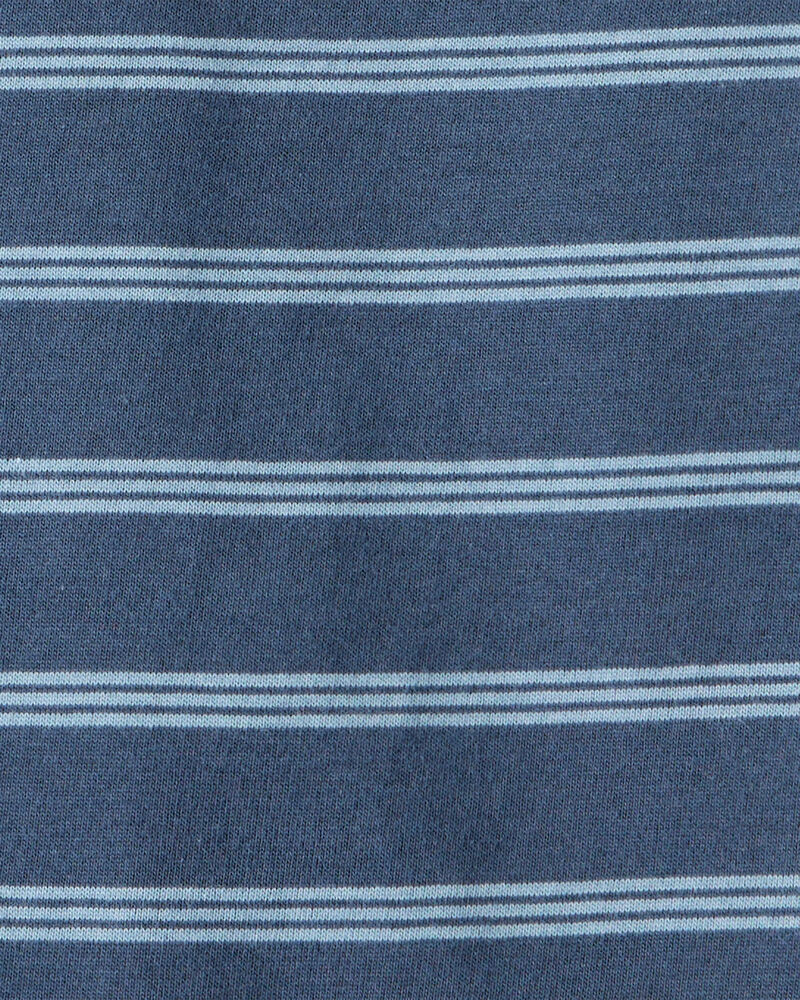 Baby Boy Striped Long-Sleeve Tee - Navy, image 2 of 3 slides