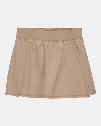 Girls Active Stretch Uniform Skort - Khaki, 