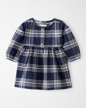 Baby Girl Organic Cotton Flannel Dress , 