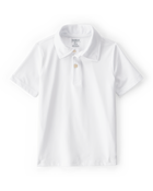 Toddler Active Polo in Moisture Wicking BeCool&trade; Fabric - White, image 1 of 3 slides