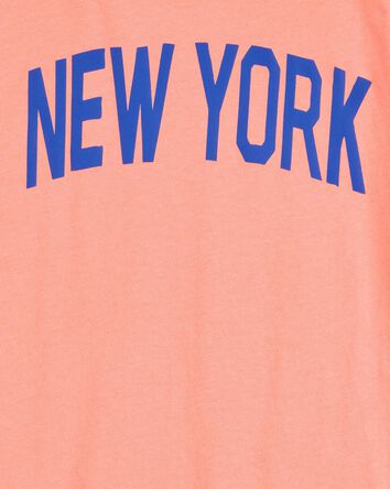 Kid New York Short-Sleeve Graphic Tee - Orange, 