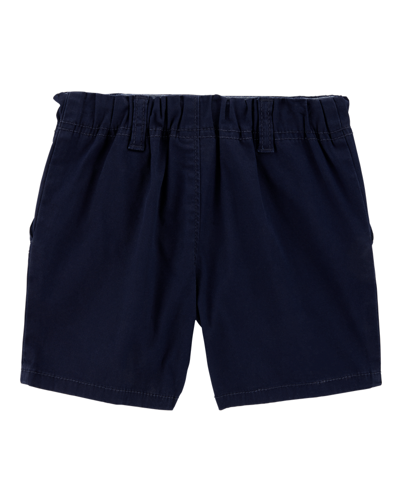 Baby Stretch Chino Uniform Shorts - Navy, image 2 of 4 slides
