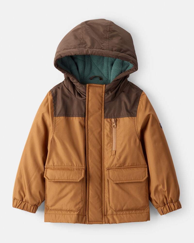 Toddler Boy Long-Sleeve Midweight Utility Jacket - Brown, image 1 of 3 slides