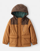 Toddler Boy Long-Sleeve Midweight Utility Jacket - Brown, image 1 of 3 slides