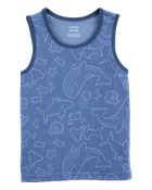 Baby Boy Sea Animals Graphic Tank - Blue, image 1 of 3 slides
