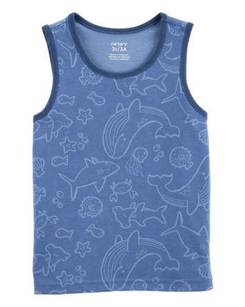 Baby Boy Sea Animals Graphic Tank - Blue, 