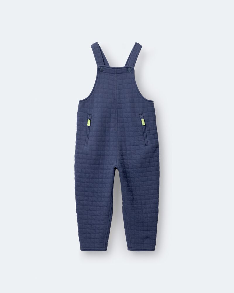 Toddler Wide-Leg Overalls - Dark Blue, image 2 of 6 slides