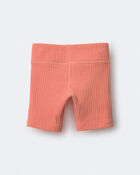 Toddler Girl Brooklyn Bike Shorts - Coral, image 5 of 6 slides