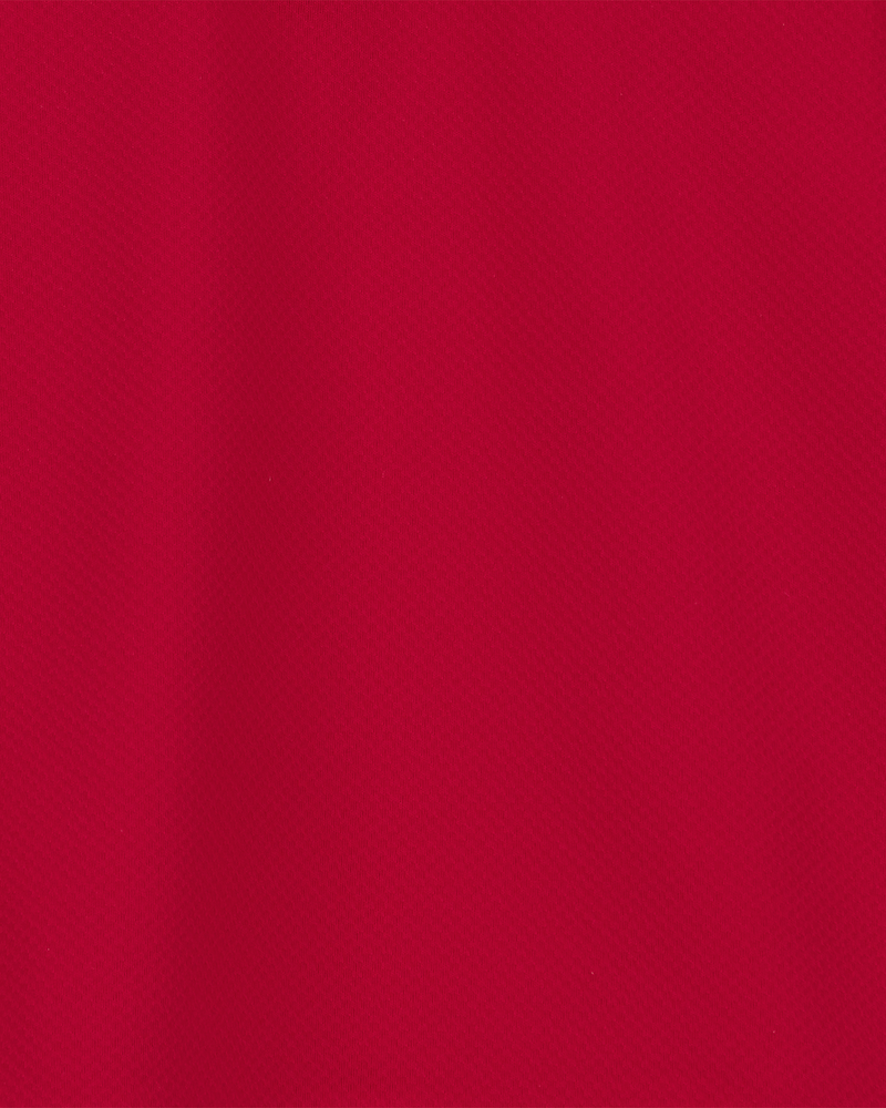 Toddler Active Uniform Polo Shirt in Moisture Wicking BeCool&trade; Fabric - Red, image 2 of 3 slides