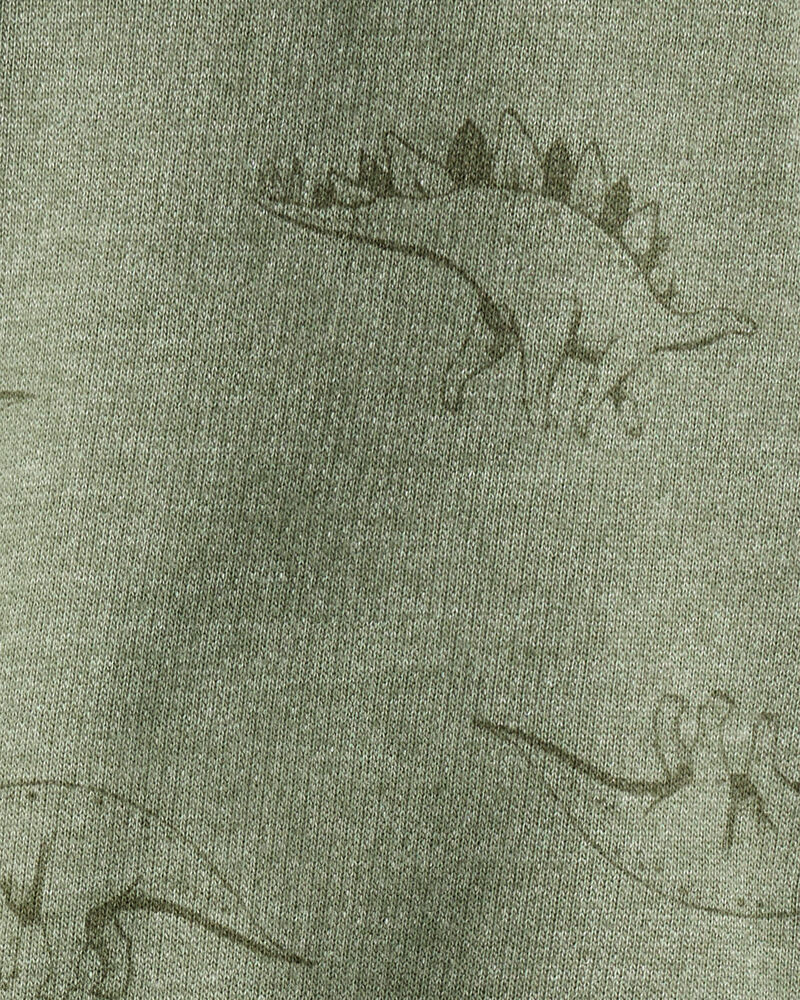 Baby Boy Dinosaur French Terry Jogger - Green, image 3 of 4 slides