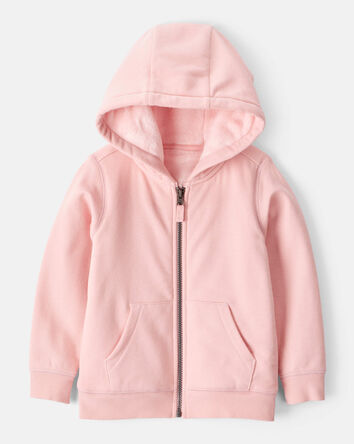 Toddler Girl DayDream Fleece Long-Sleeve Hooded Zip-Up Jacket - Pink, 