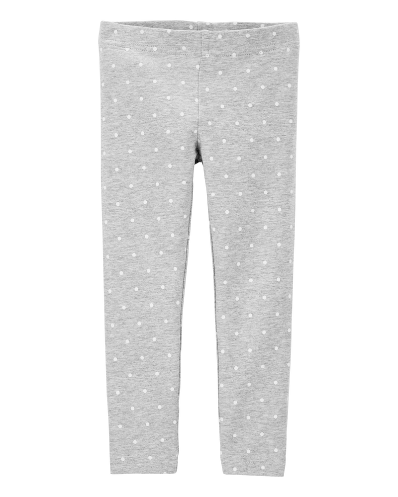 Baby Cotton Polka Dot Stretch Leggings, image 1 of 4 slides