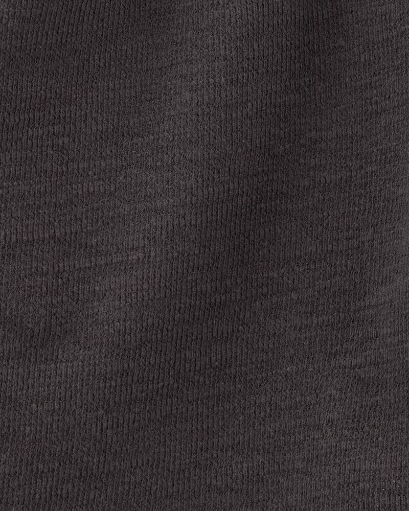 Toddler 2-Piece Textured Button-Down Jacquard Shirt & Shorts Set - Brown/Black, image 4 of 8 slides