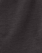 Toddler 2-Piece Textured Button-Down Jacquard Shirt & Shorts Set - Brown/Black, image 4 of 8 slides