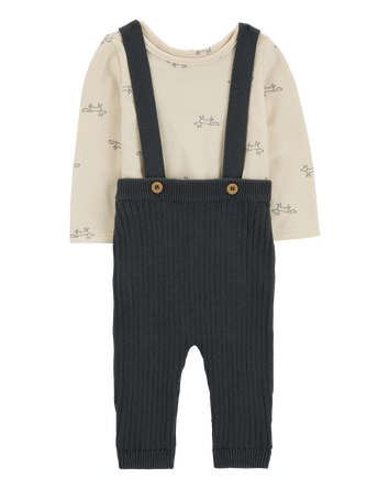 Baby 2-Piece Bodysuit & Sweater Coveralls, 