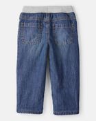 Toddler Boy Lined Medium Wash Straight Jeans, image 2 of 4 slides