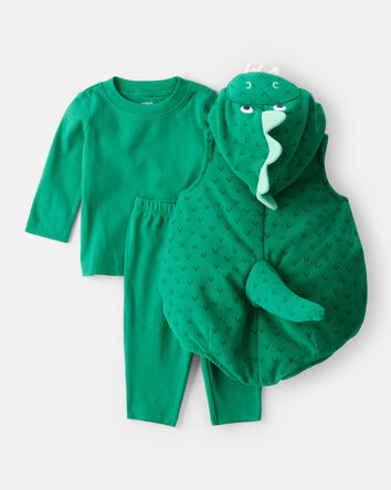 Baby 3-Piece Dinosaur Halloween Costume - Green, 