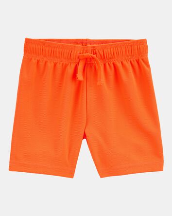 Toddler Boy Active Mesh Shorts - Orange, 