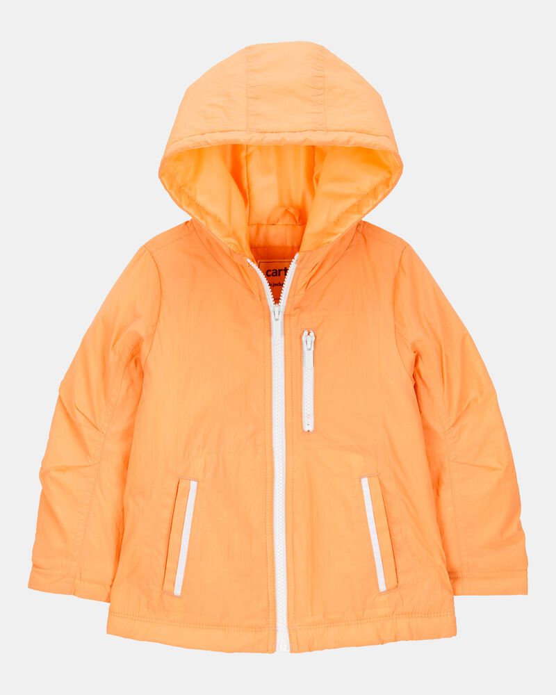 Toddler Girl Midweight Athletic Jacket - Orange, image 1 of 3 slides